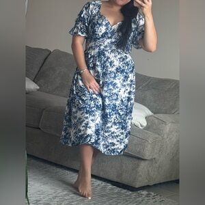 Linen/Cotton blend Midi dress